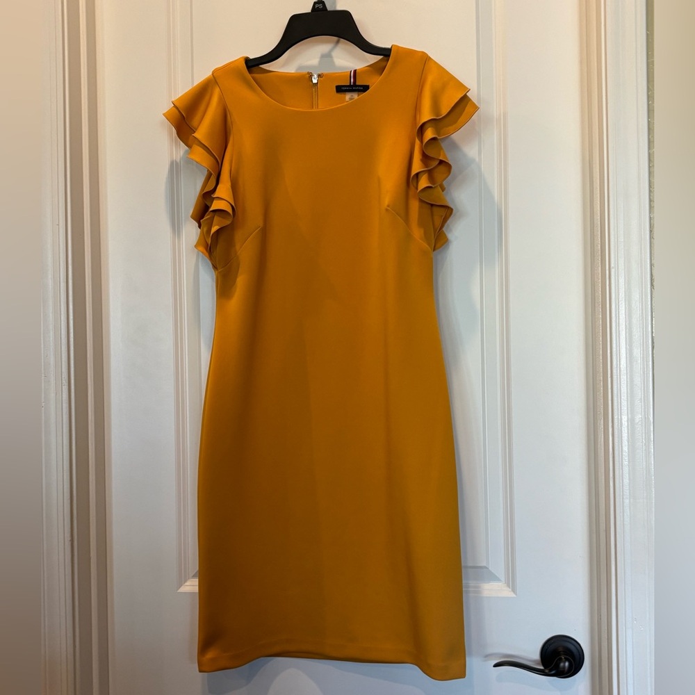 Flutter Sleeve Sheath Dress